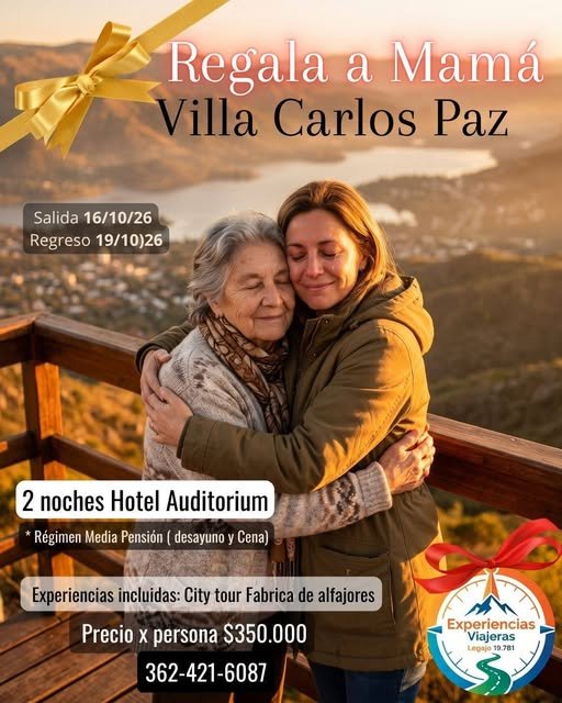 Oferta Regalá a Mamá Villa Carlos Paz